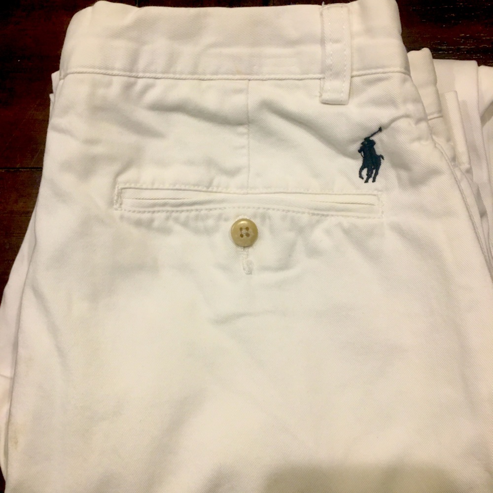 Men’s Polo White Pants